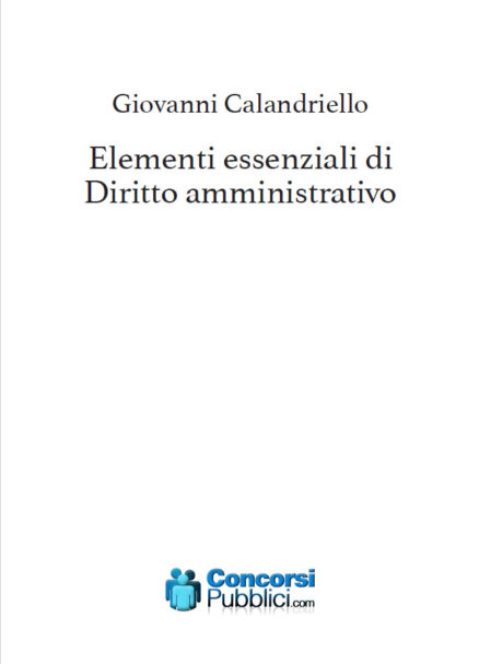 anteprima elementi essenziali di Diritto Amministrativo, autore Giovanni Calandriello