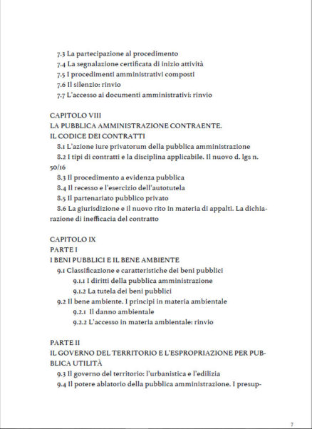 indice fondamenti del diritto amministrativo di Laura Santoni