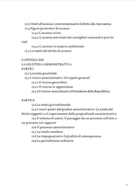indice fondamenti del diritto amministrativo di Laura Santoni