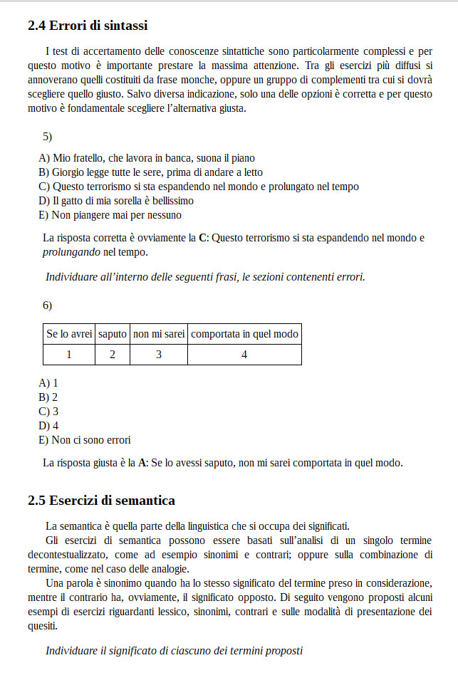 test psicoattitudinali per tutti i concorsi da