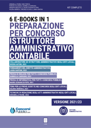 Kit completo Concorso Istruttore Amministrativo Contabile (e-book)