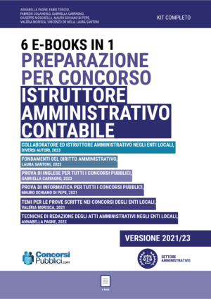 Kit completo Concorso Istruttore Amministrativo Contabile (e-book)