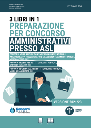 Concorsi Aziende Sanitarie Locali (ASL) Amministrativi, kit 3 libri