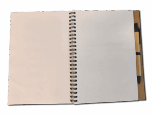Quaderno Libri & Concorsi – Copertina rigida in cartone riciclato con penna - immagine 2